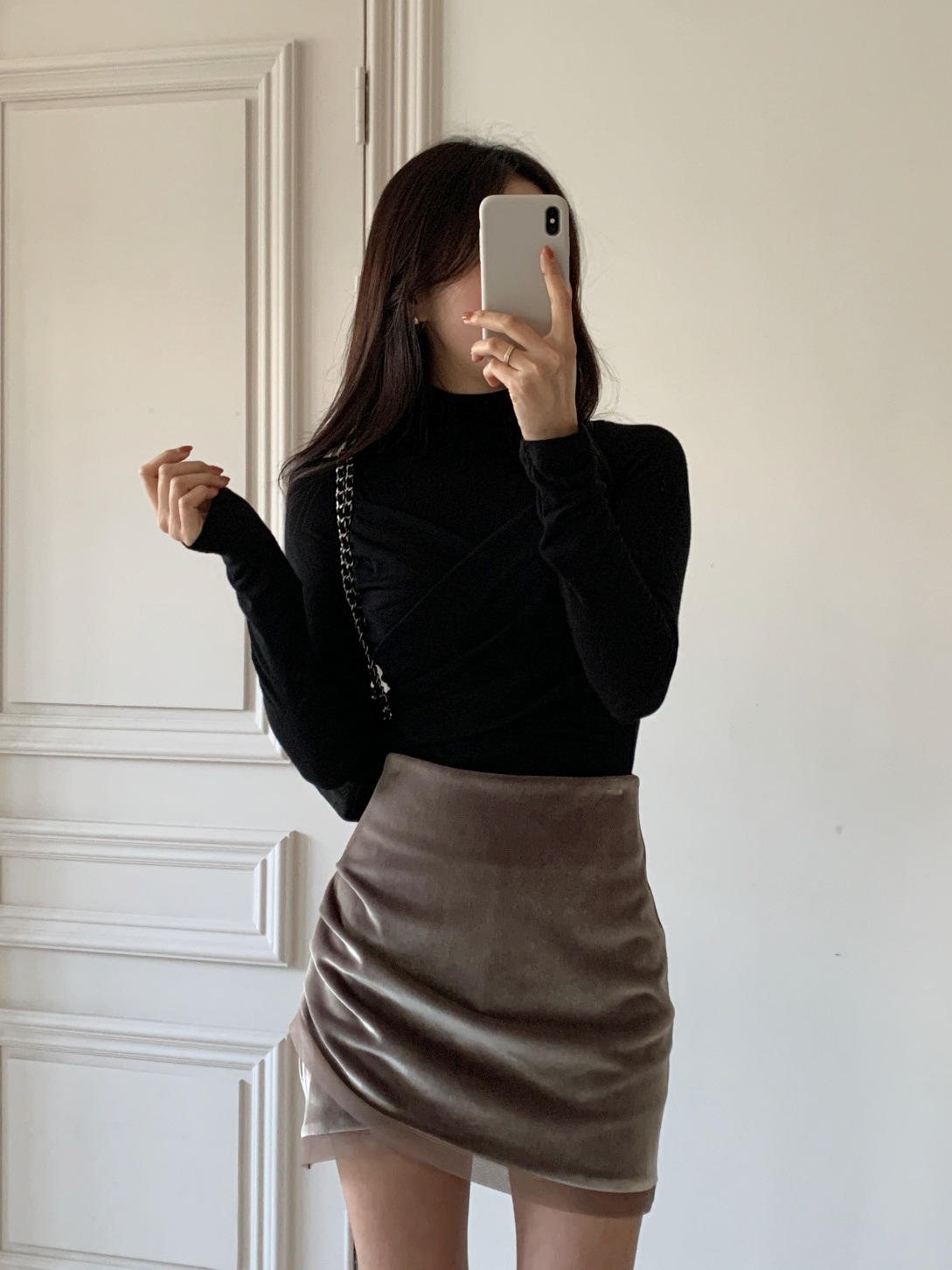 ベロアシャーリングミニスカート | 詳細画像2