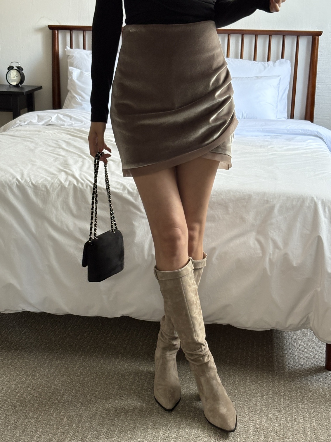 ベロアシャーリングミニスカート | 詳細画像3