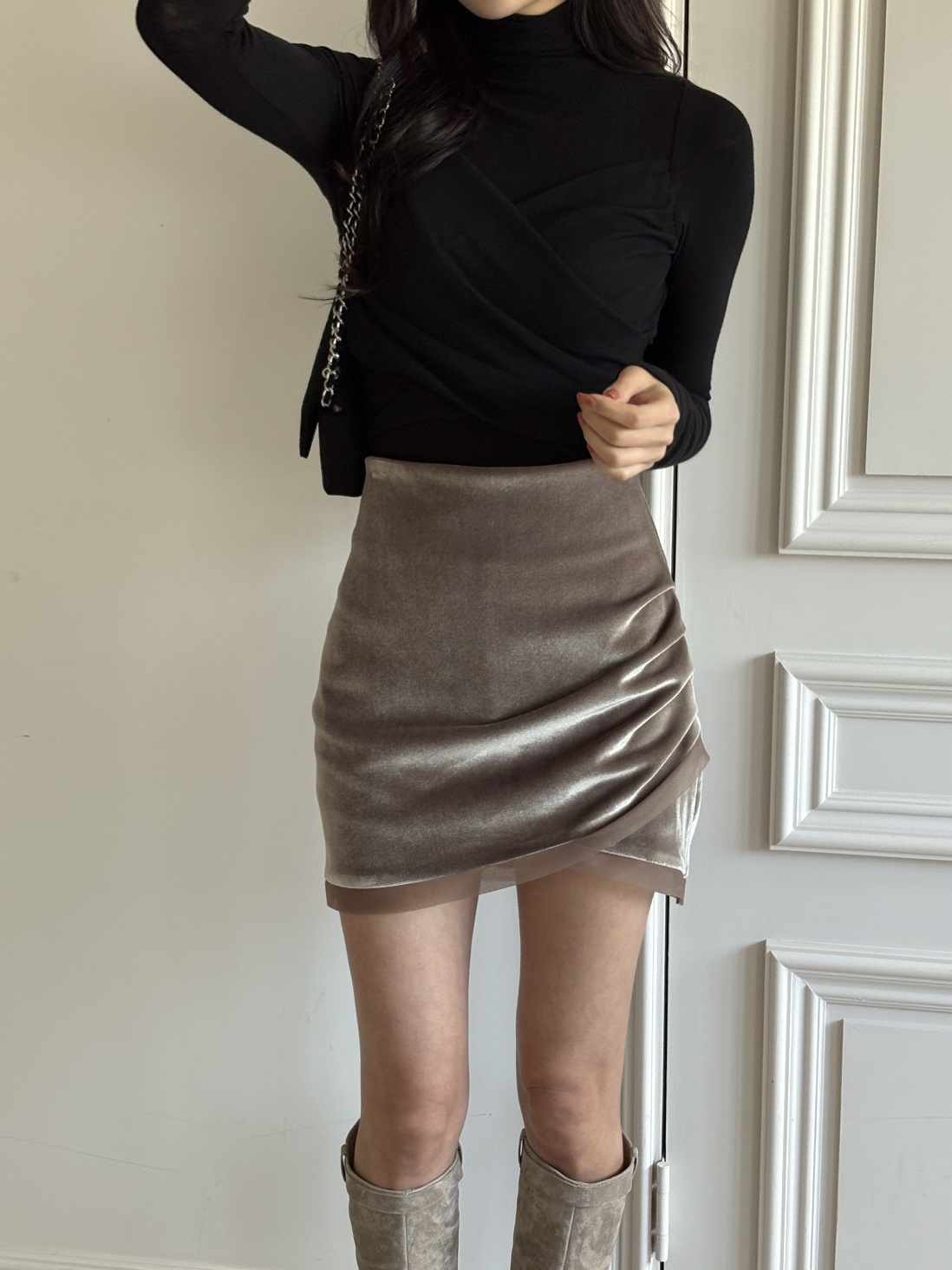 ベロアシャーリングミニスカート | 詳細画像15