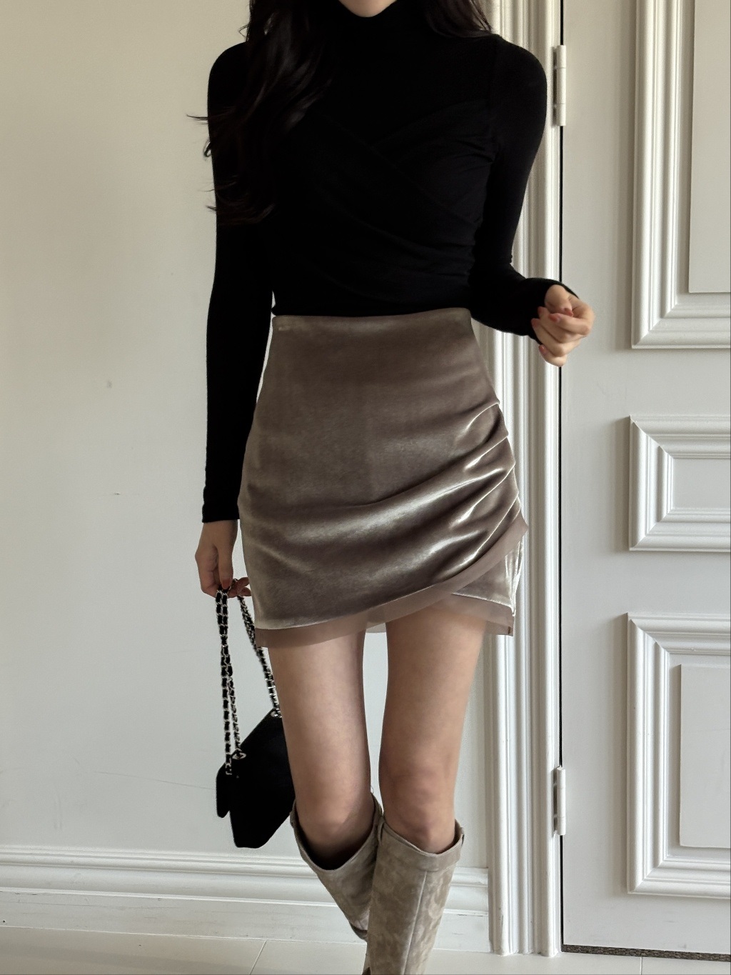 ベロアシャーリングミニスカート | 詳細画像16