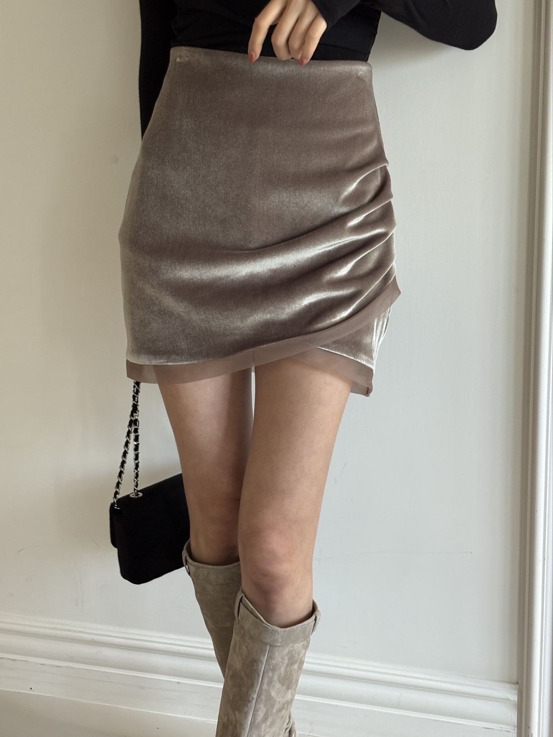 ベロアシャーリングミニスカート | 詳細画像17