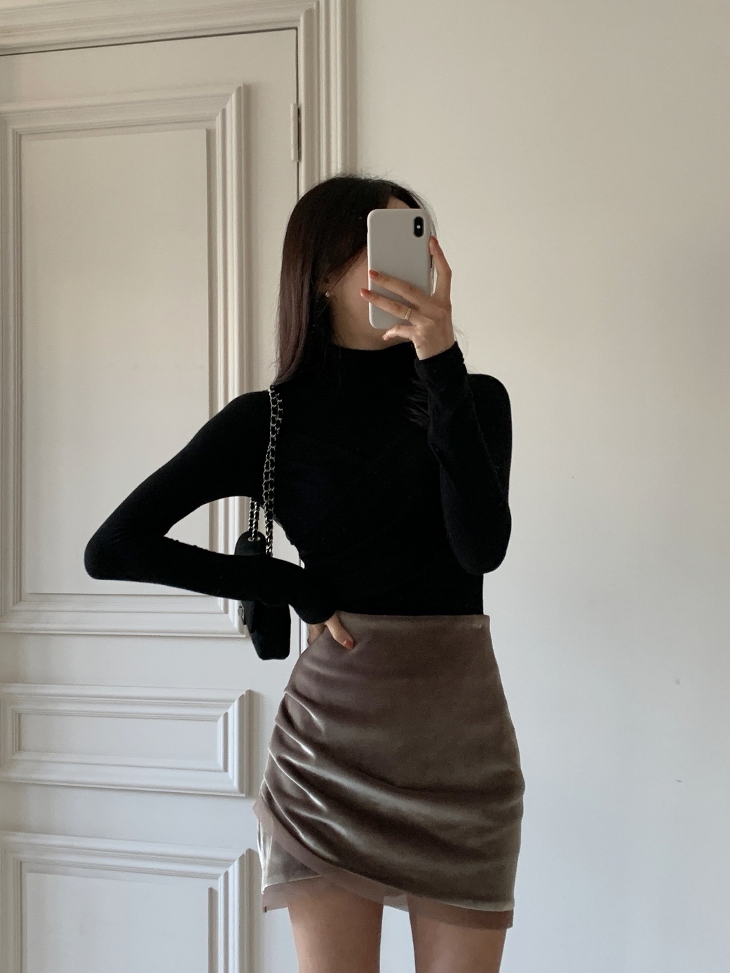 ベロアシャーリングミニスカート | 詳細画像14