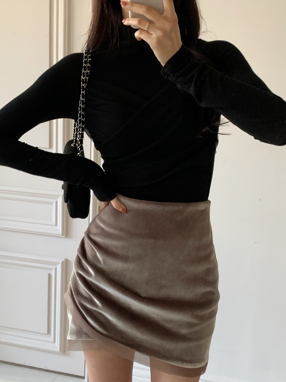 ベロアシャーリングミニスカート | 詳細画像5