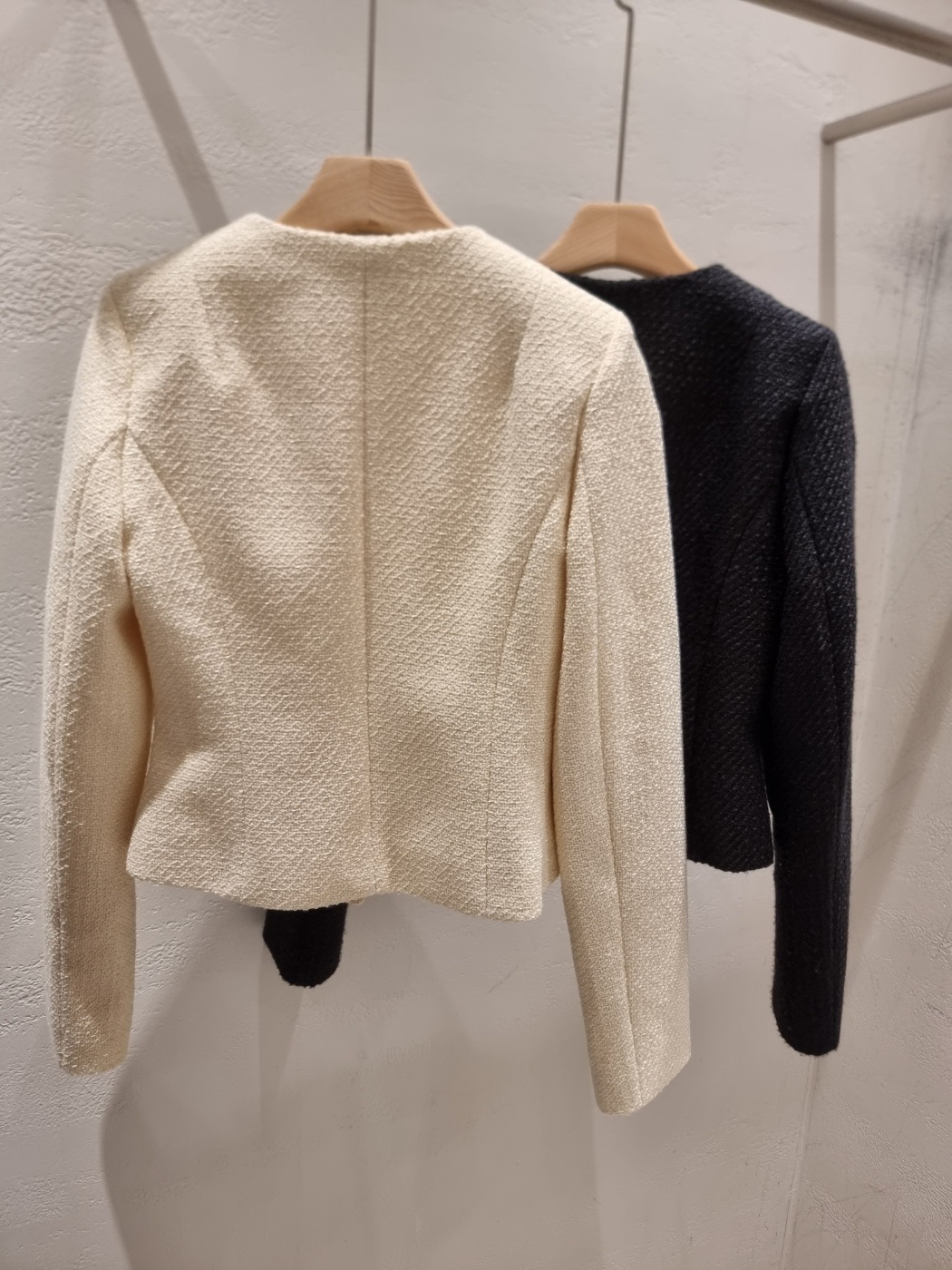 ツイードノーカラー肩パッドジャケット | 詳細画像22