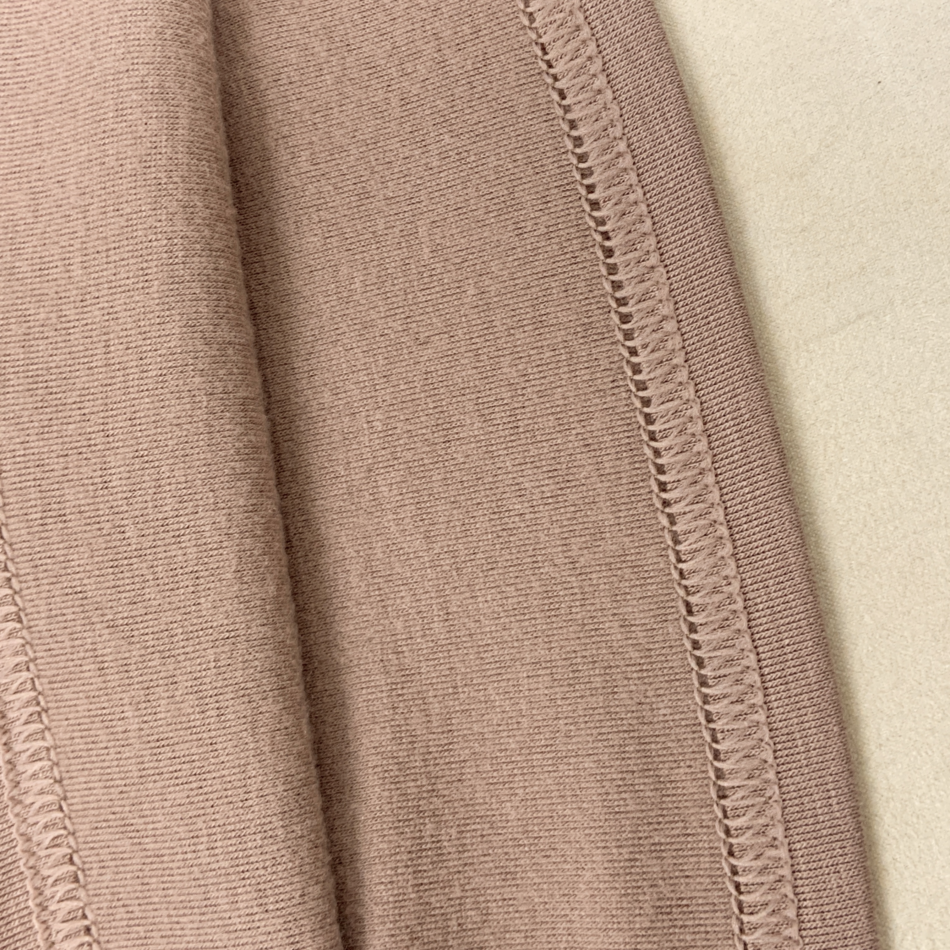 裏起毛Uネックシャーリングクロップドスリム無地Tシャツ | 詳細画像4