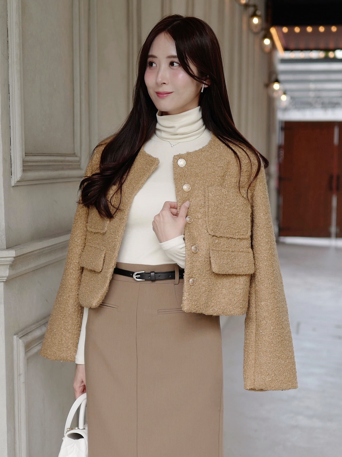 ノーカラーブークレジャケット | 詳細画像7