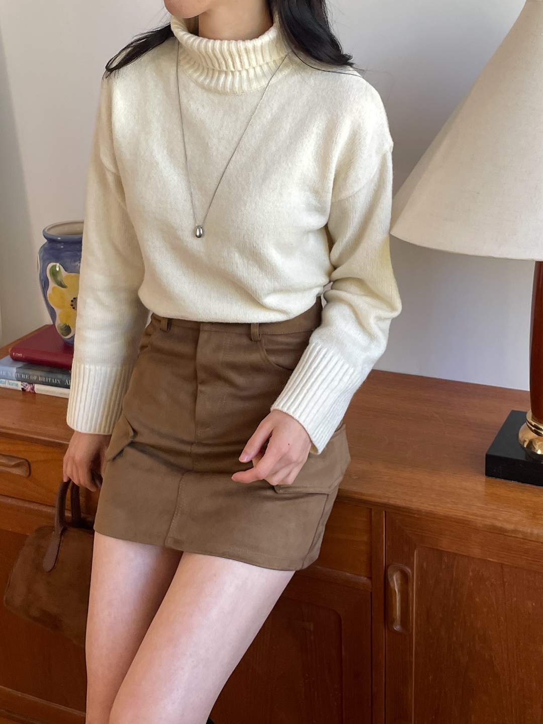 ウール混タートルネックベーシックニット | 詳細画像5