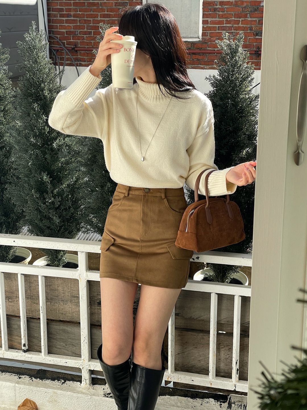 ウール混タートルネックベーシックニット | 詳細画像8