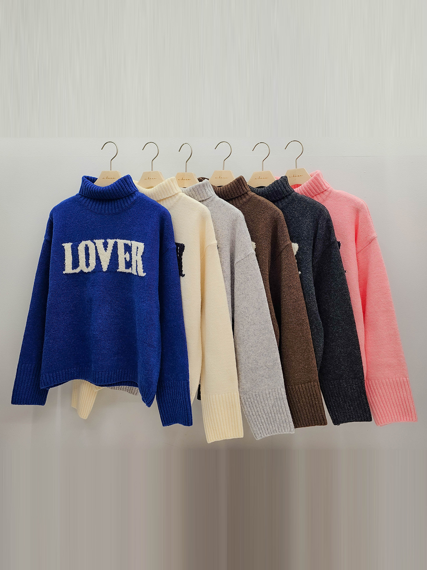 ウール混タートルネックレタリングニット | 詳細画像20