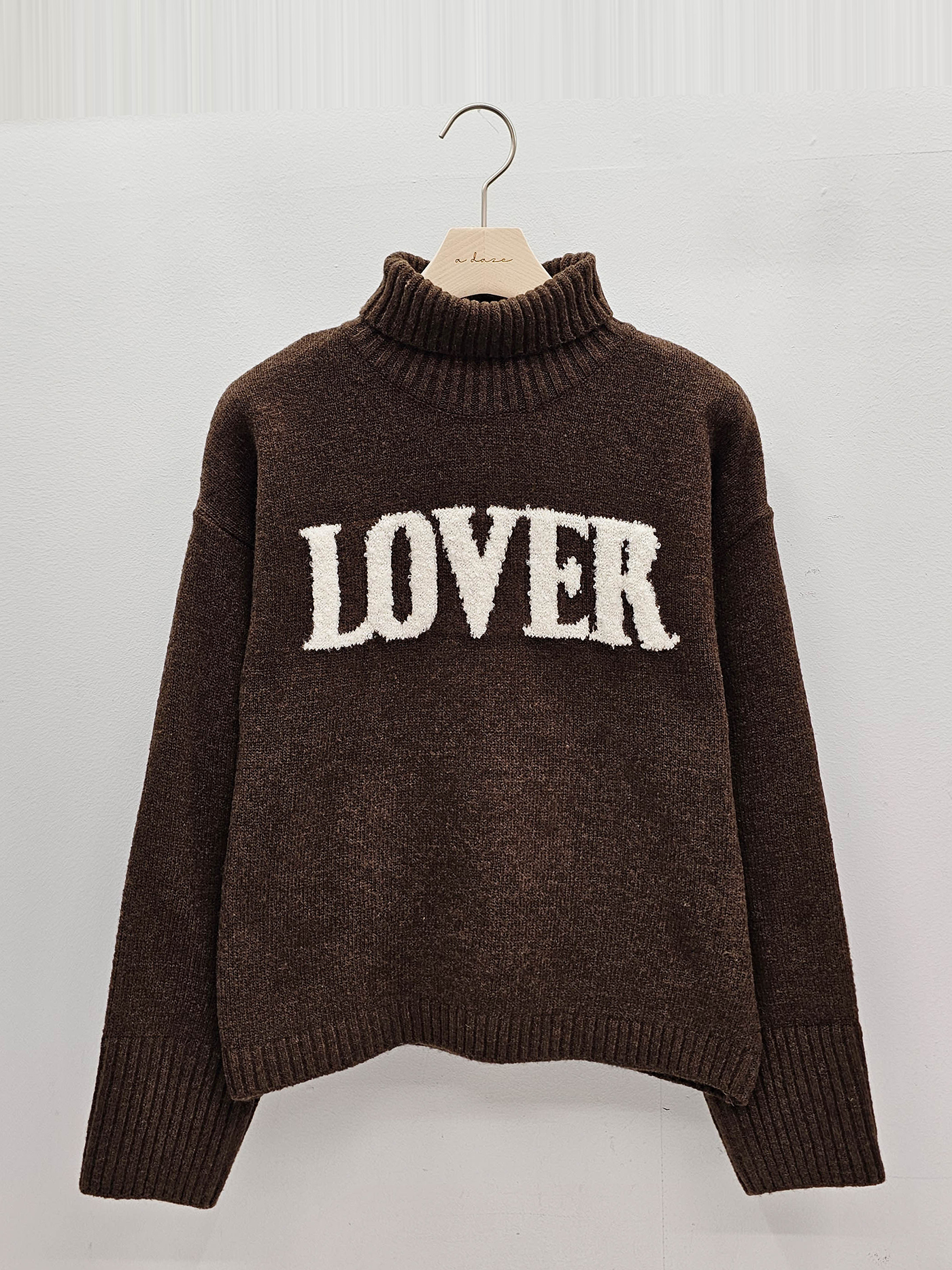 ウール混タートルネックレタリングニット | 詳細画像18