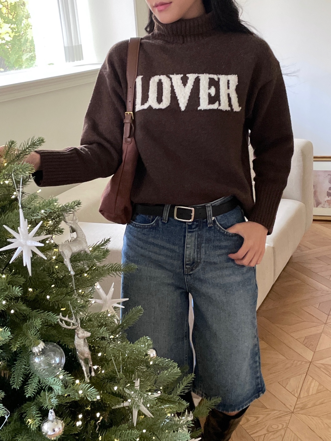 ウール混タートルネックレタリングニット | 詳細画像13