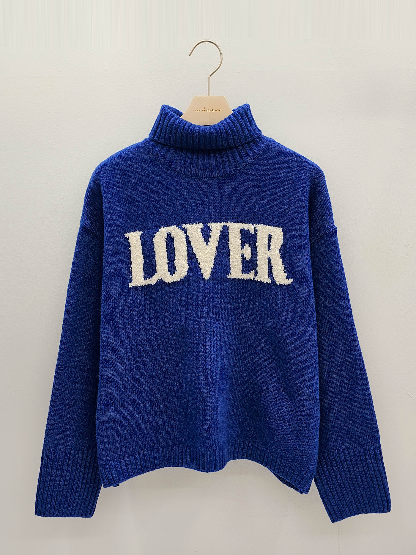 ウール混タートルネックレタリングニット | 詳細画像14