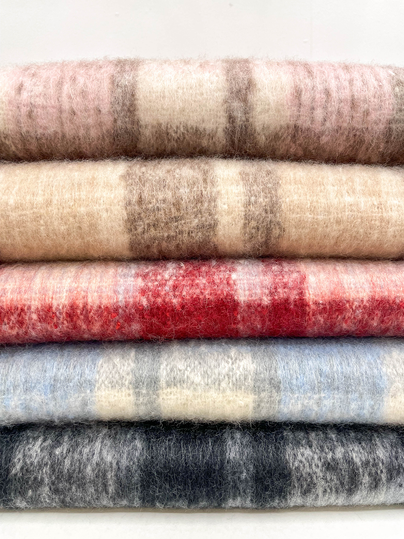 パッチ配色チェックマフラー | 詳細画像12