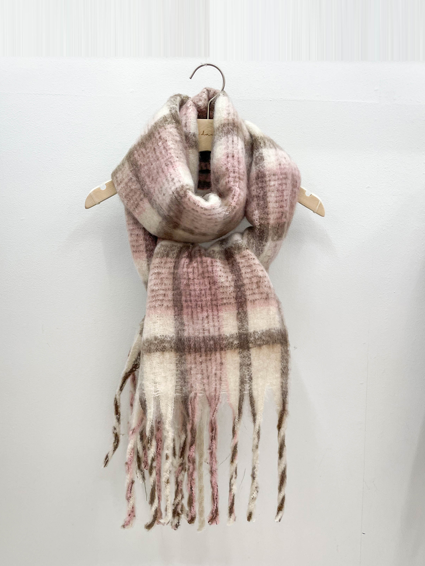 パッチ配色チェックマフラー | 詳細画像14