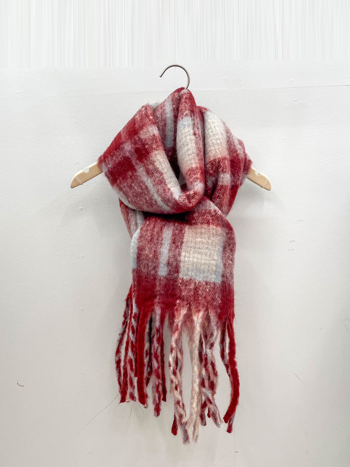 パッチ配色チェックマフラー | 詳細画像15