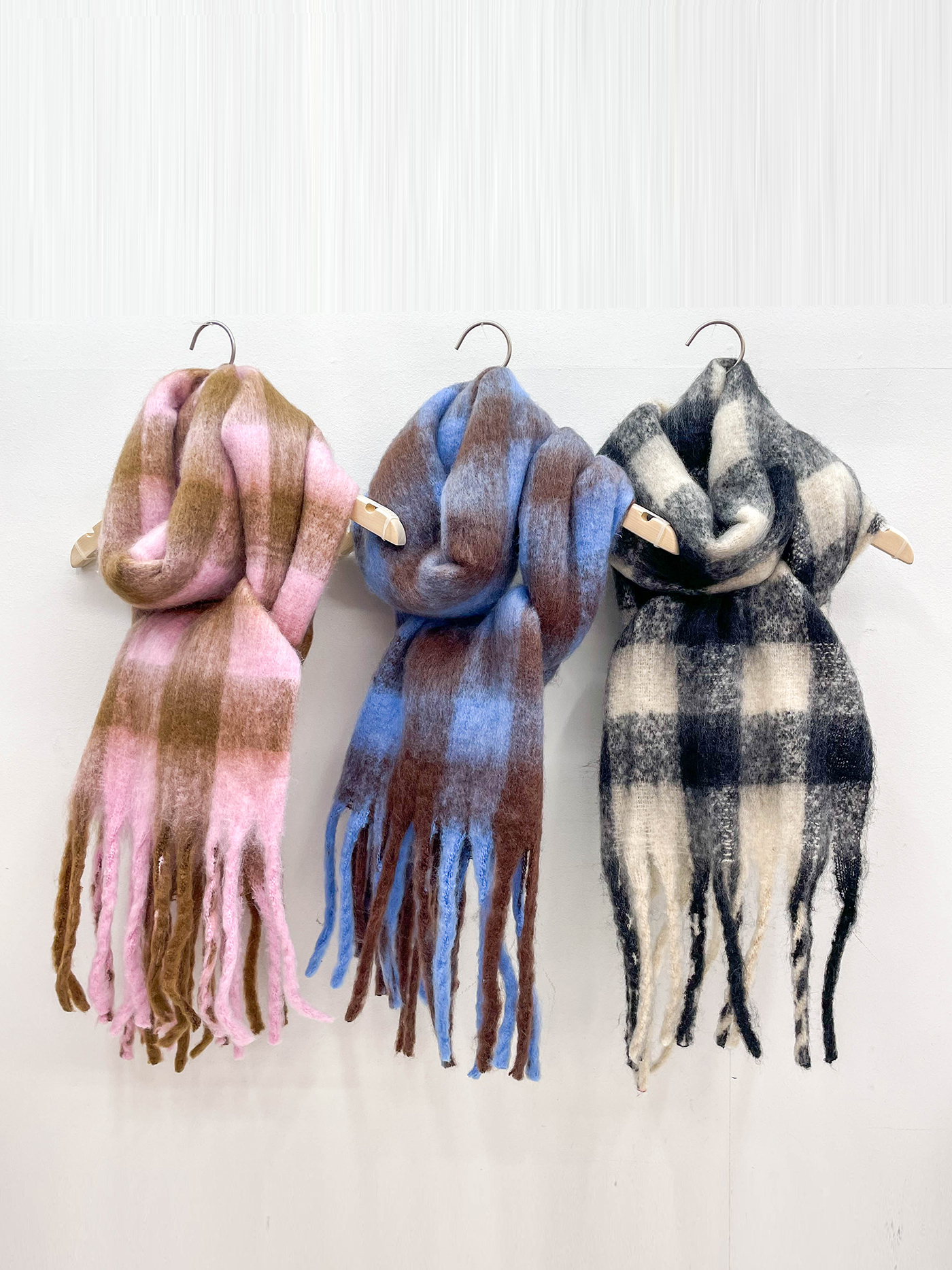 ロングチェックマフラー | 詳細画像13