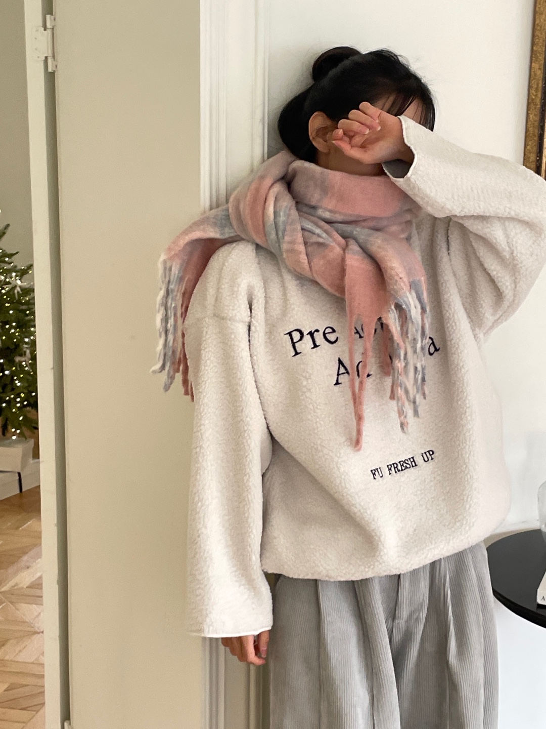 配色チェックマフラー | 詳細画像6