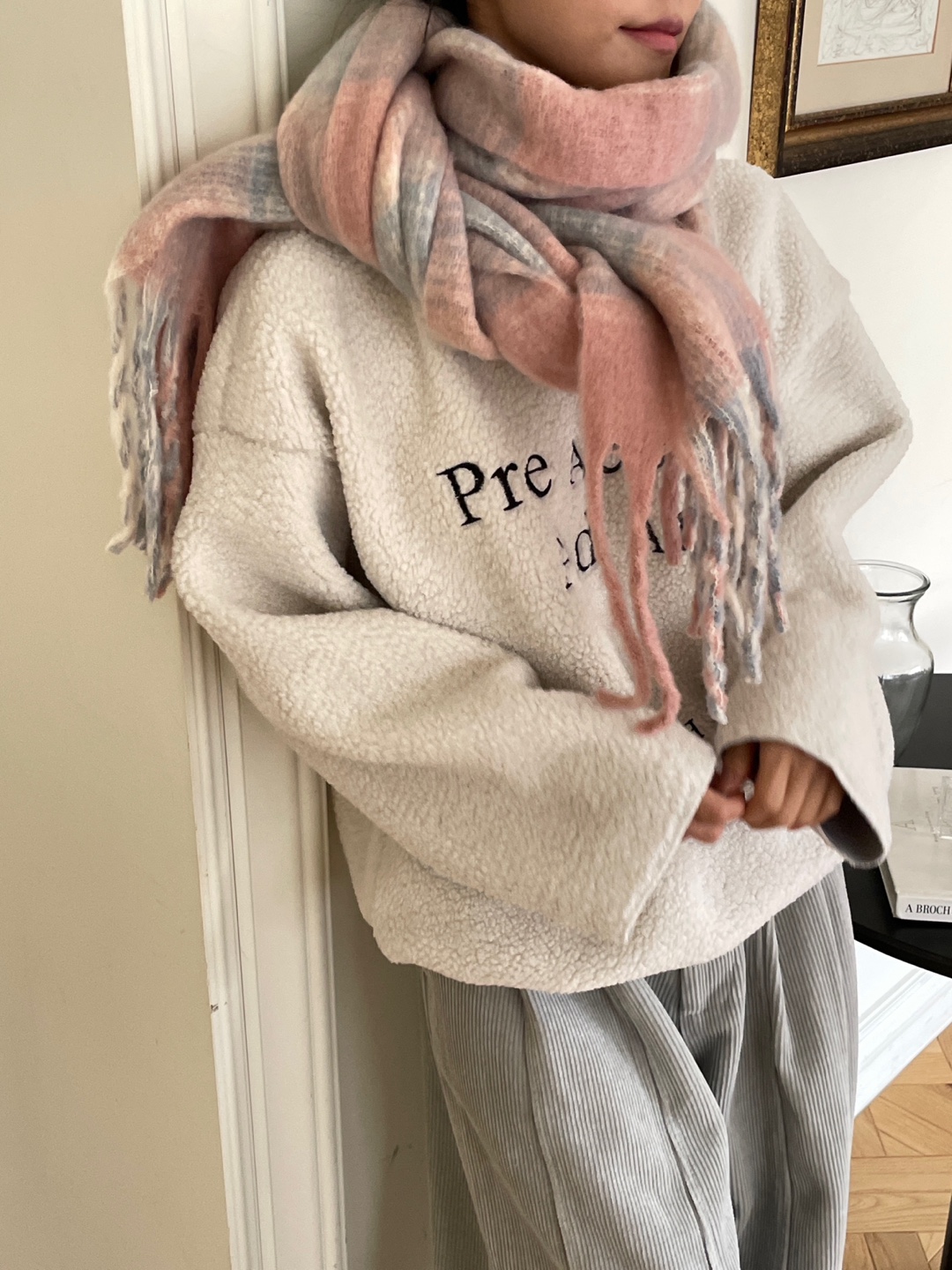 配色チェックマフラー | 詳細画像7