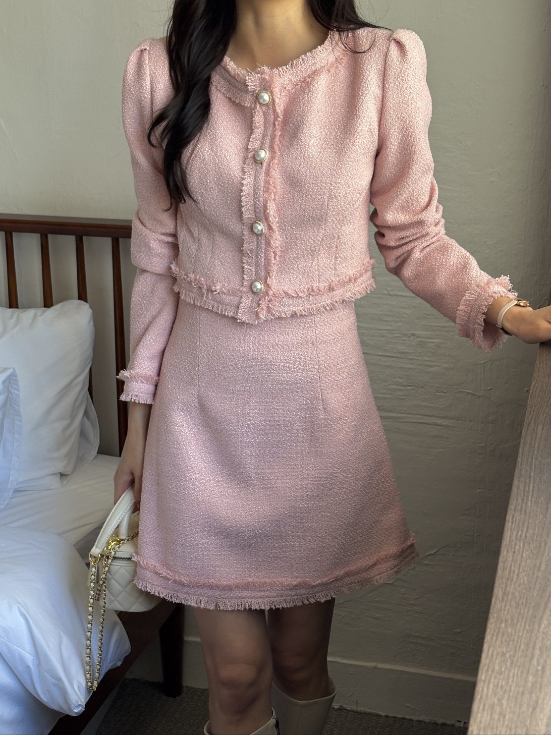 ツイードジップアップスリムミニスカート | 詳細画像11