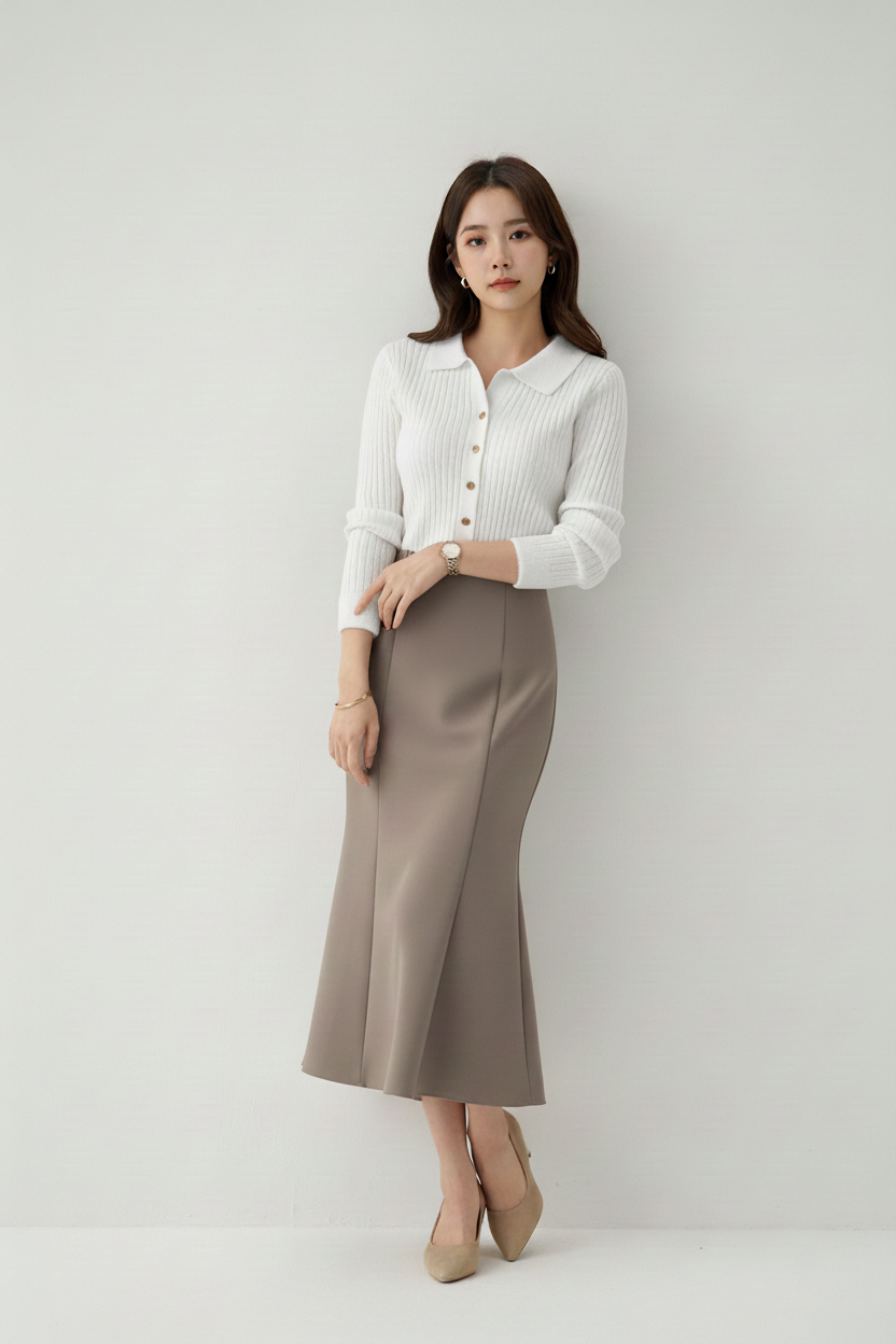 ニットボタン長袖カーディガン | 詳細画像3