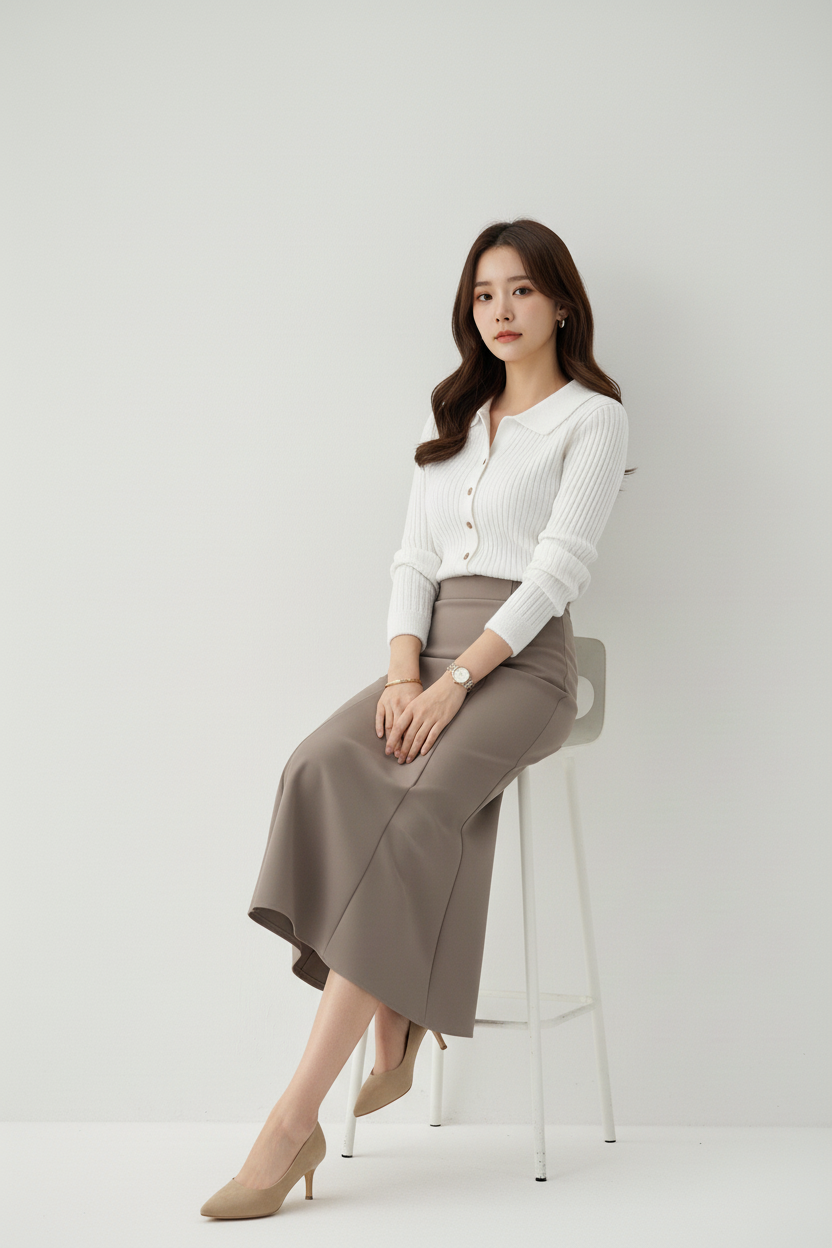 ニットボタン長袖カーディガン | 詳細画像5