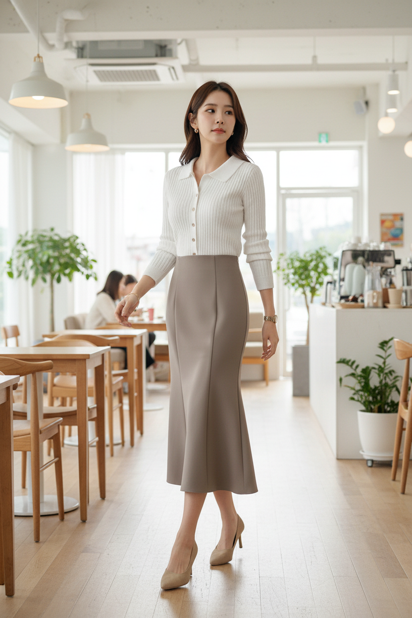 ニットボタン長袖カーディガン | 詳細画像6