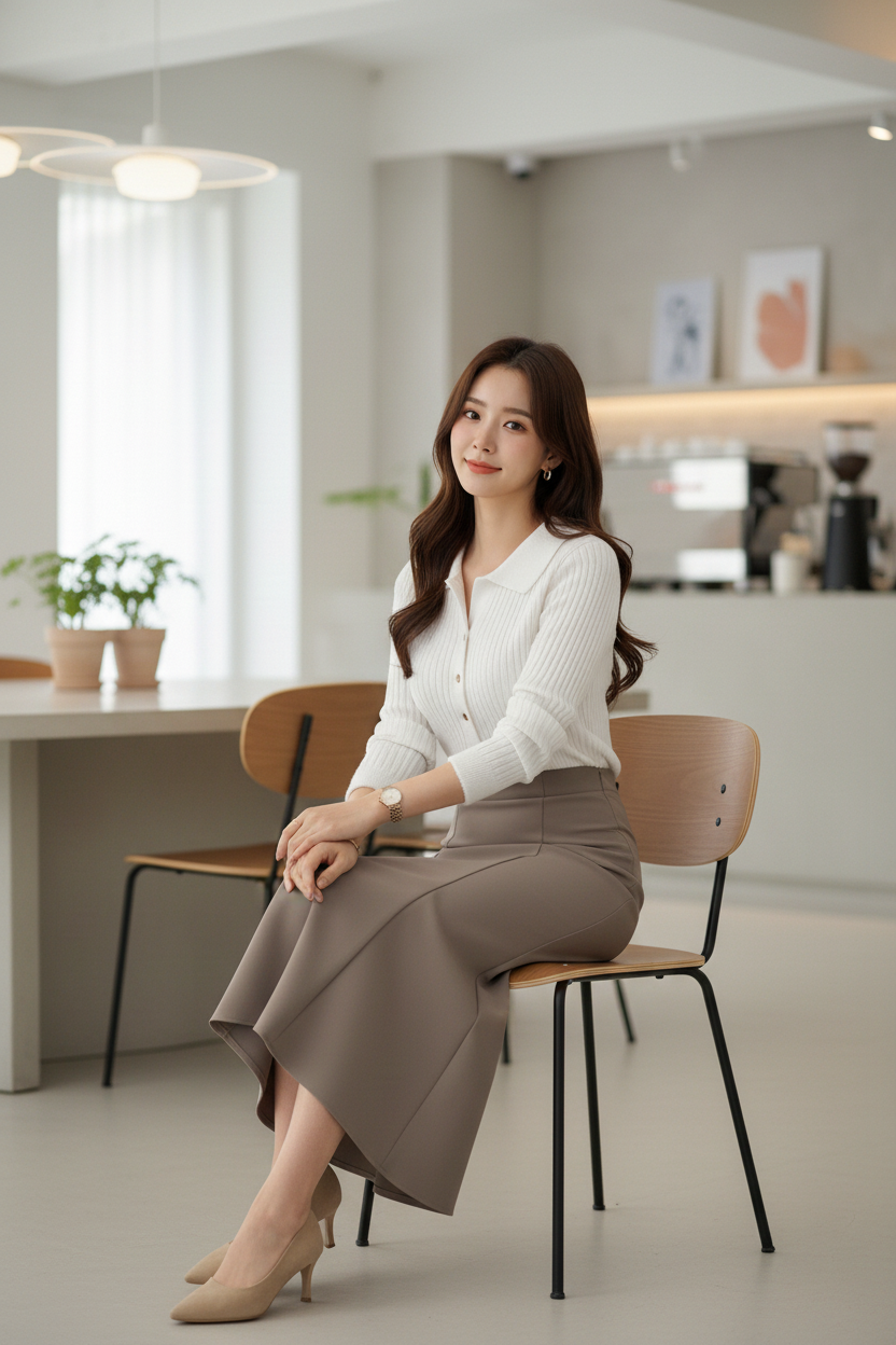 ニットボタン長袖カーディガン | 詳細画像8