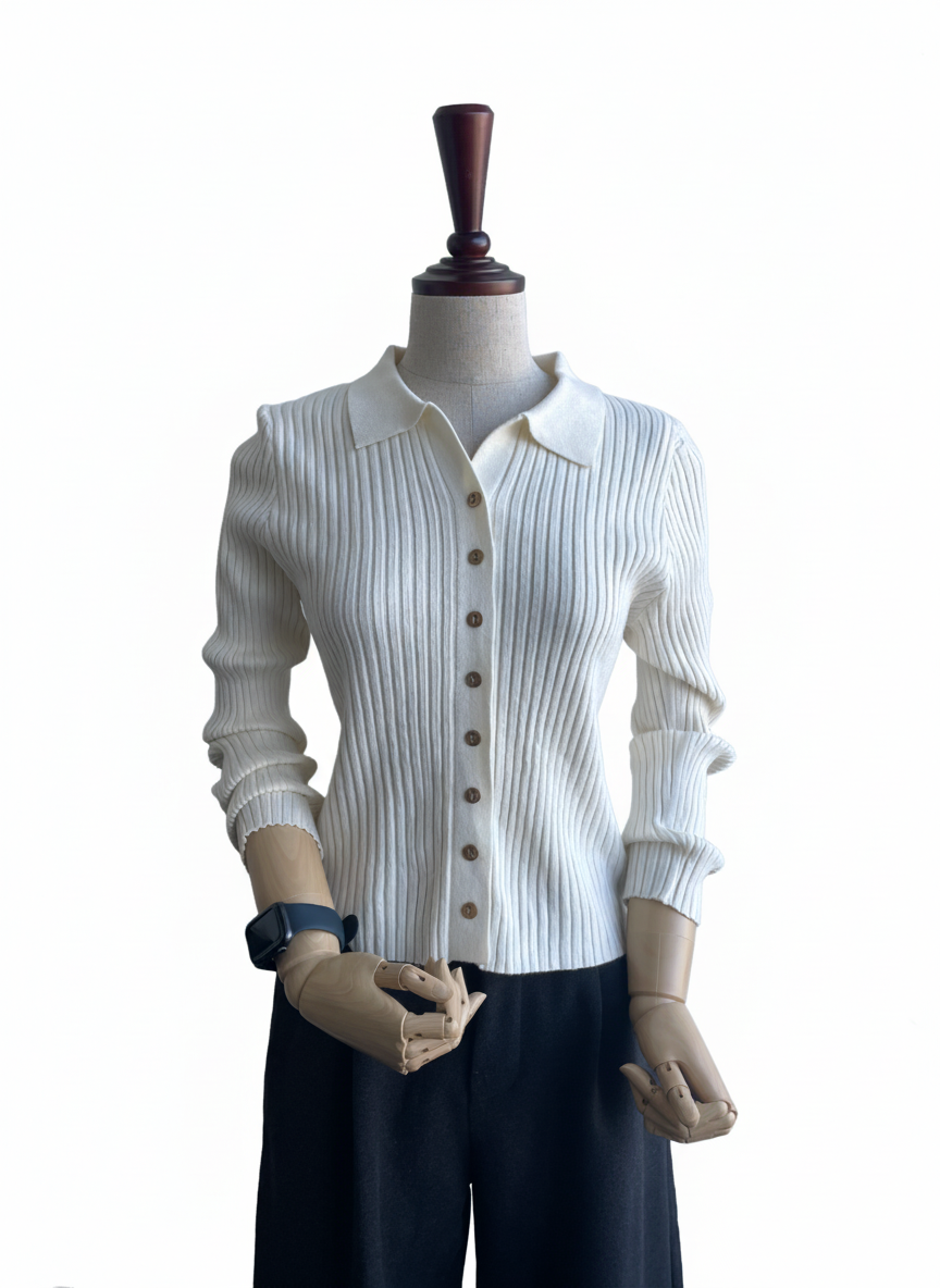 ニットボタン長袖カーディガン | 詳細画像11