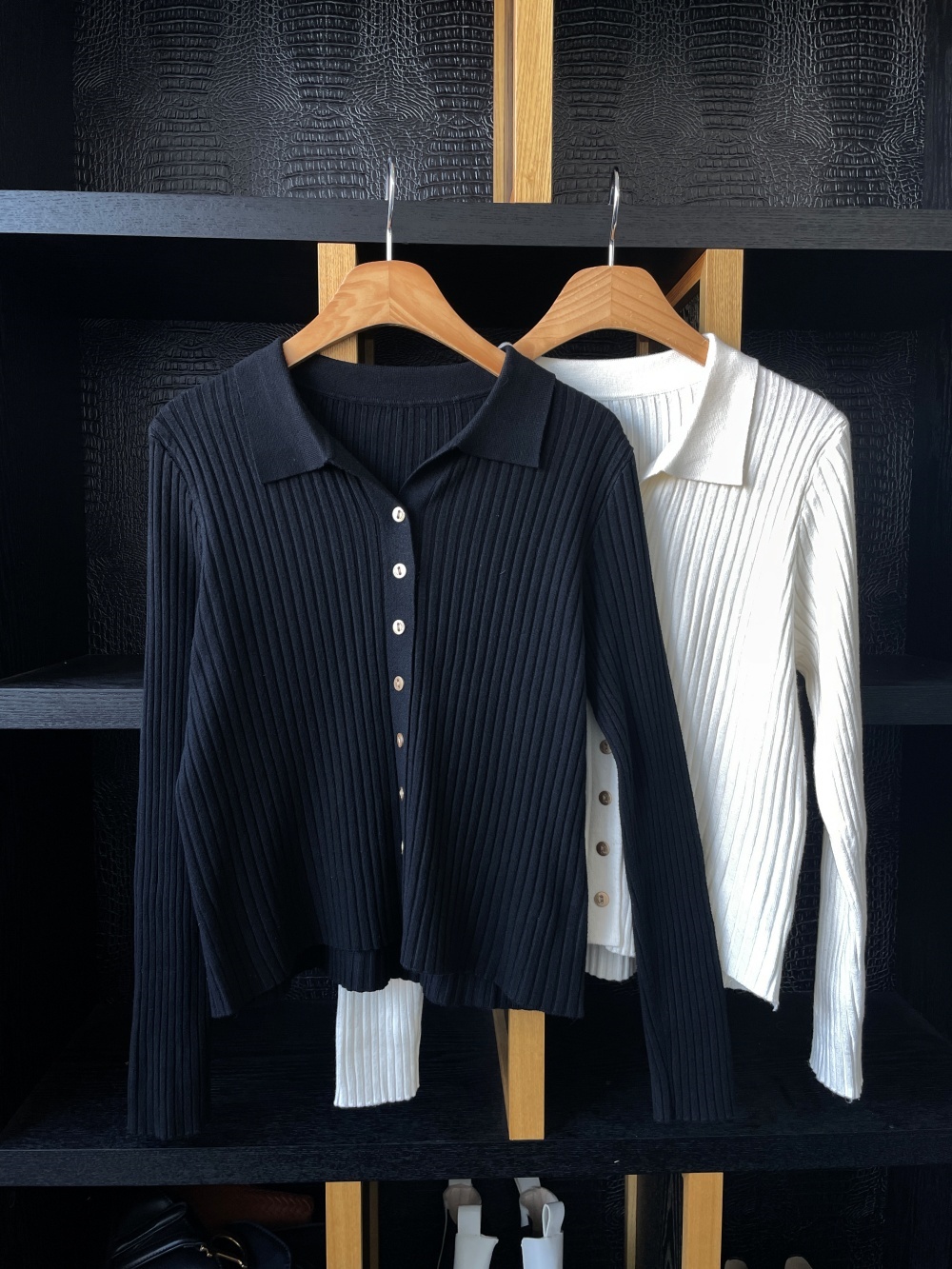 ニットボタン長袖カーディガン | 詳細画像9