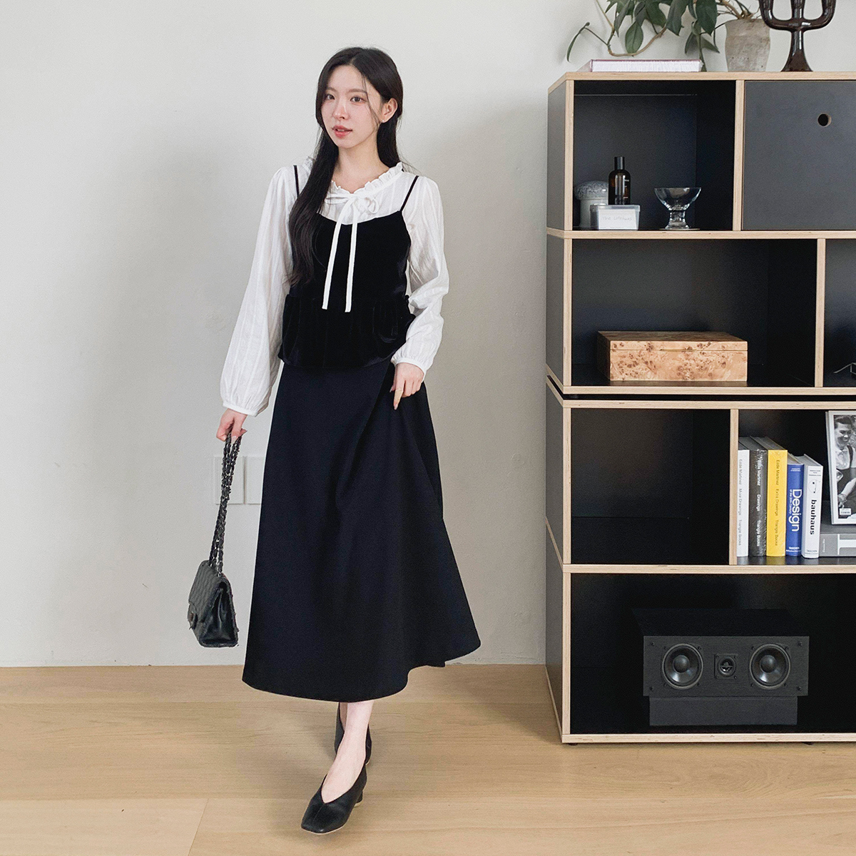 ウエストゴムロングフレアスカート | レディースファッション通販 - DHOLIC