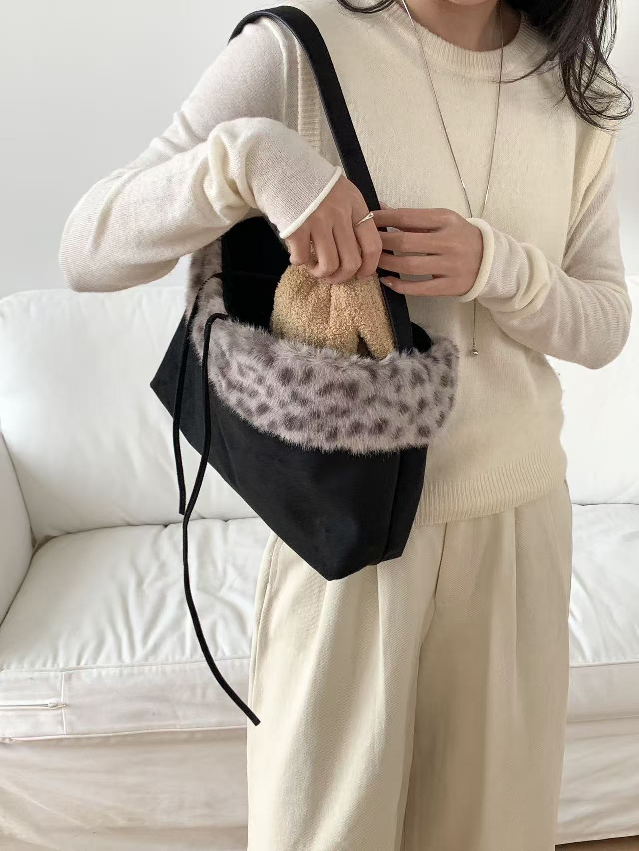 リボンレオパードトートバッグ | 詳細画像2