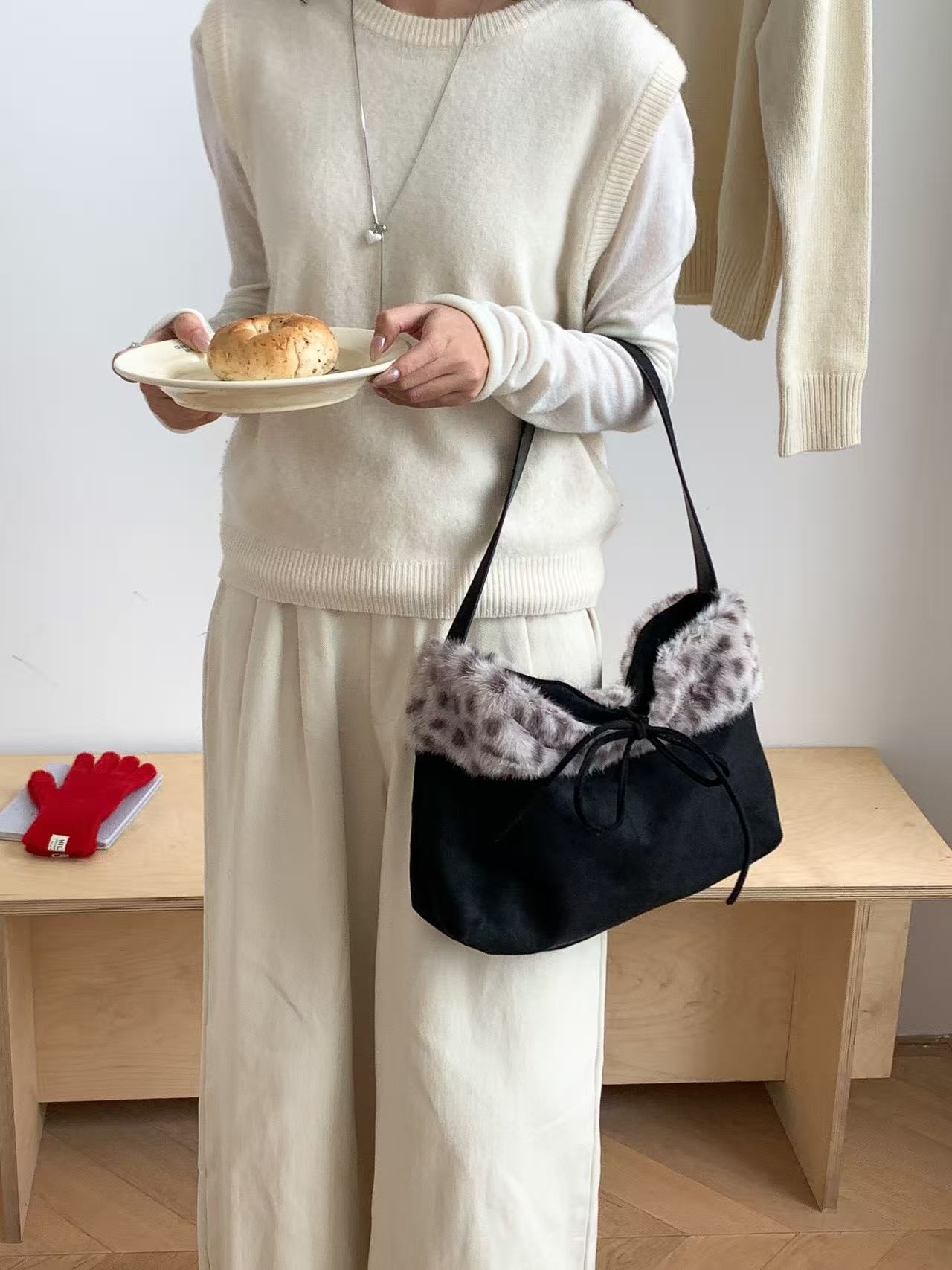 リボンレオパードトートバッグ | 詳細画像3