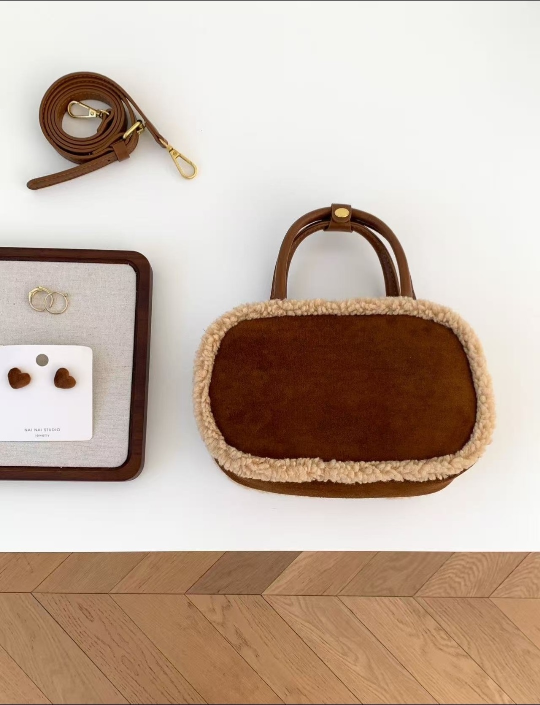 スエード調カラートートバッグ | 詳細画像5