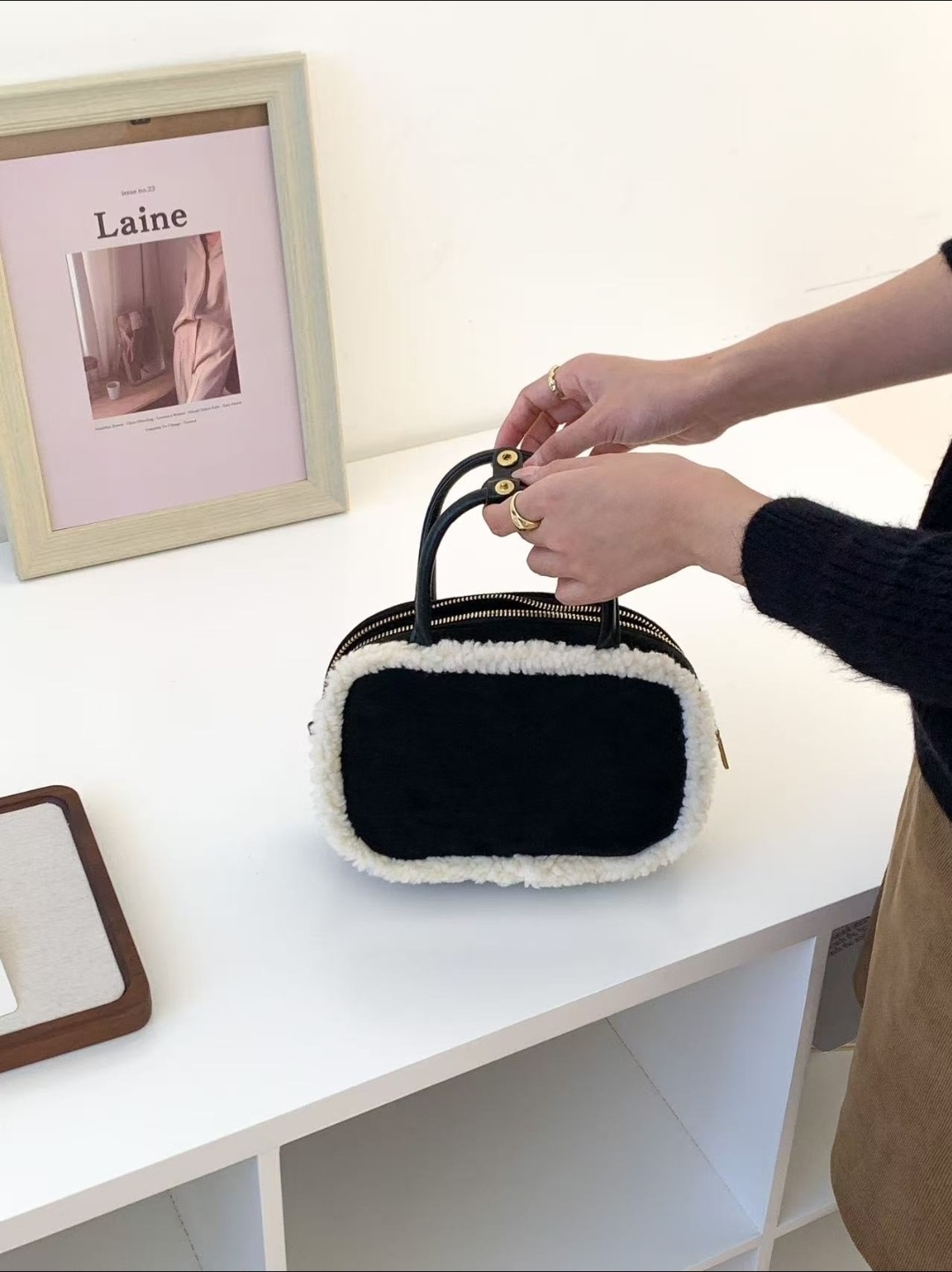 スエード調カラートートバッグ | 詳細画像10