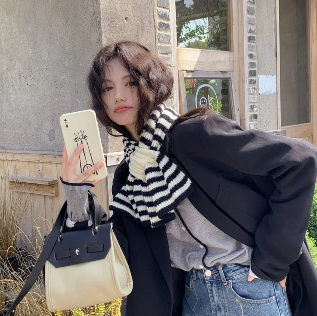 ボーダーカラーマフラー | 詳細画像12