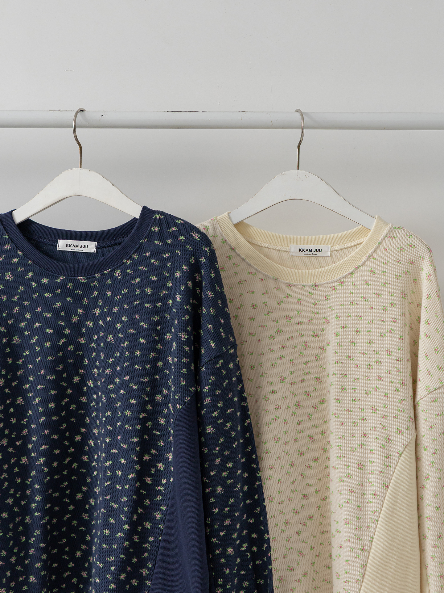 ラウンドネック小花柄スウェット | 詳細画像18