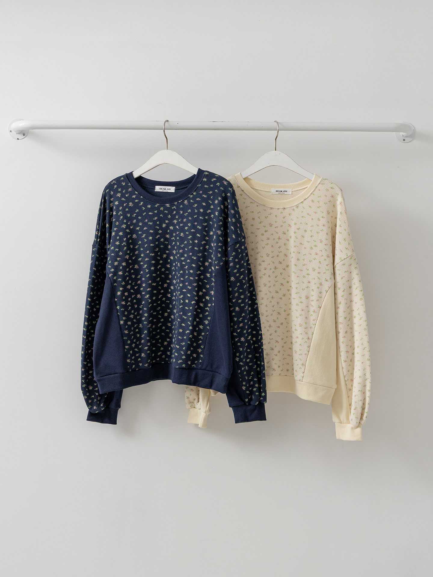 ラウンドネック小花柄スウェット | 詳細画像17