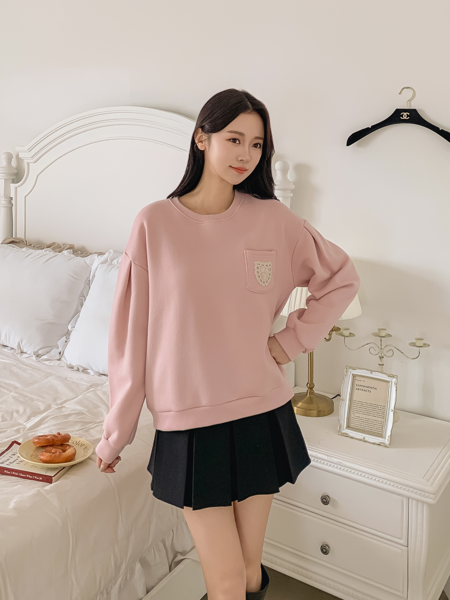 裏起毛ラウンドネックポケット刺繍スウェット | 詳細画像17