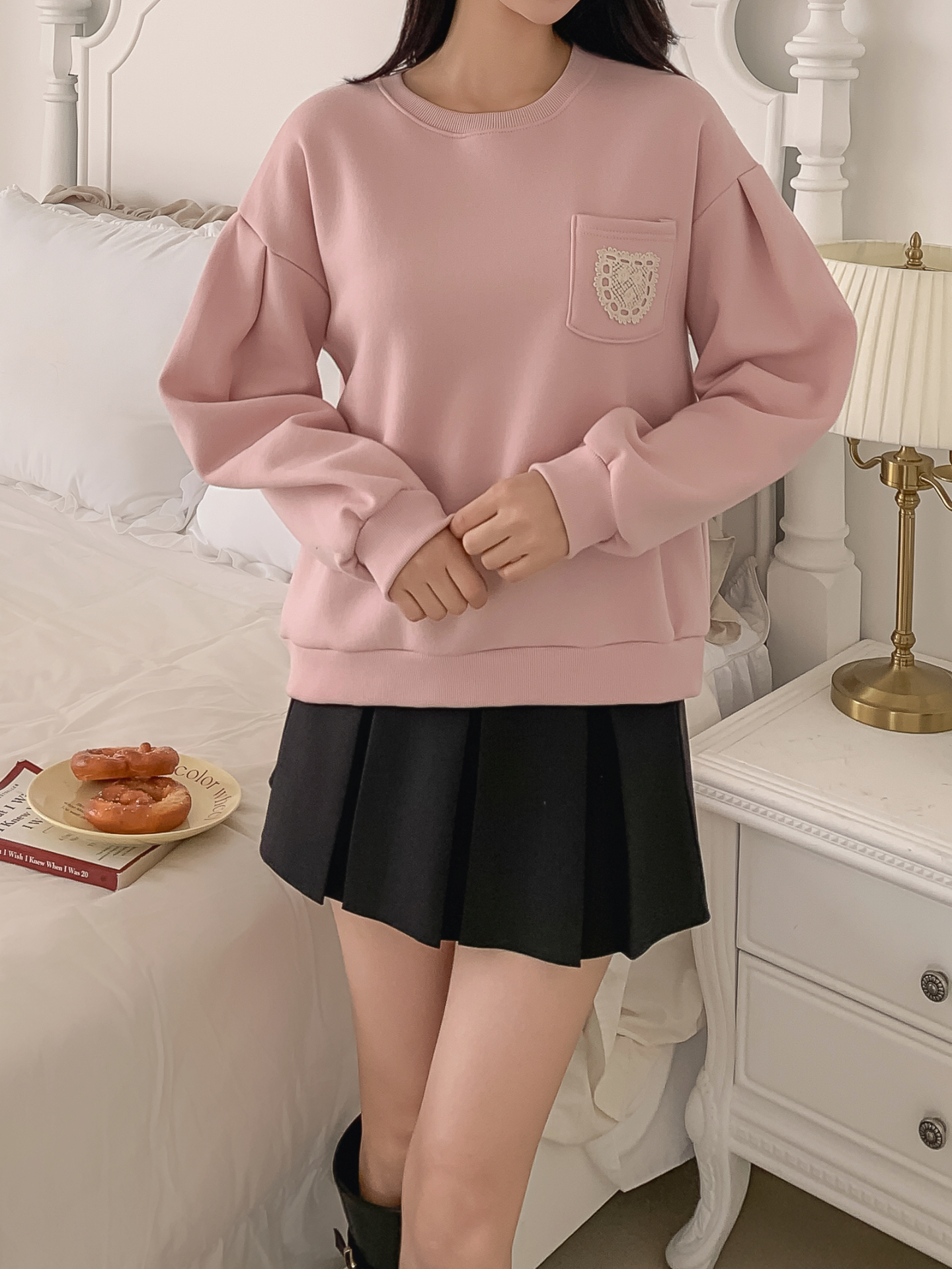 裏起毛ラウンドネックポケット刺繍スウェット | 詳細画像19