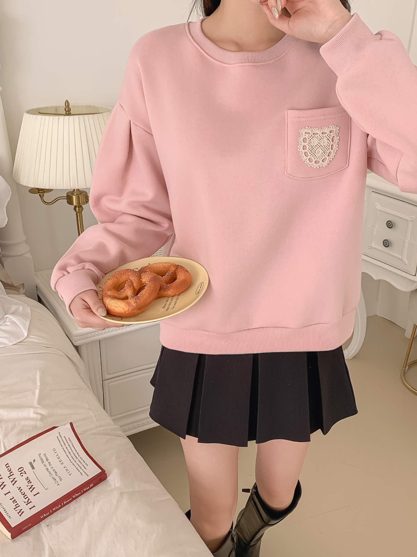 裏起毛ラウンドネックポケット刺繍スウェット | 詳細画像23