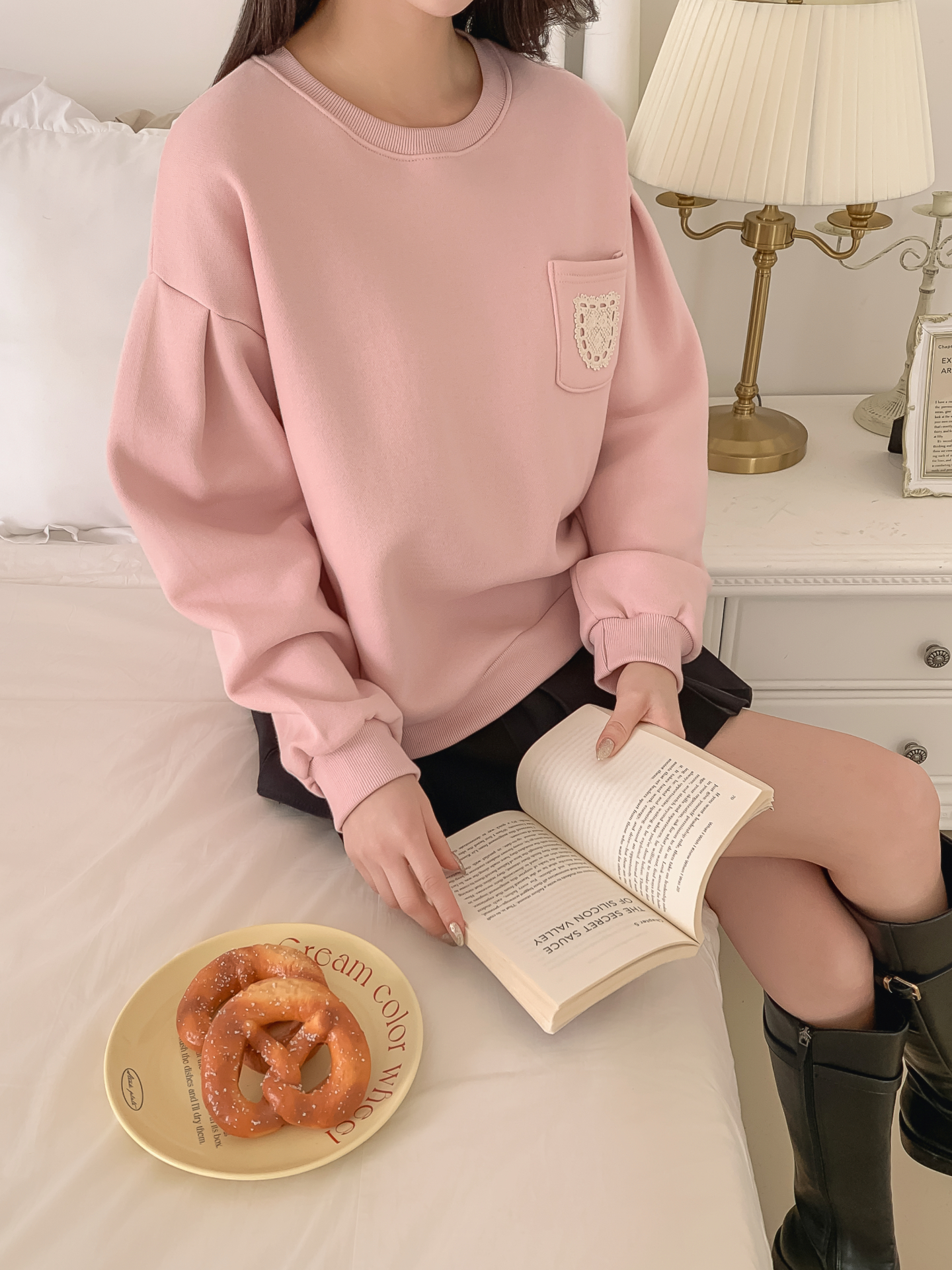 裏起毛ラウンドネックポケット刺繍スウェット | 詳細画像25