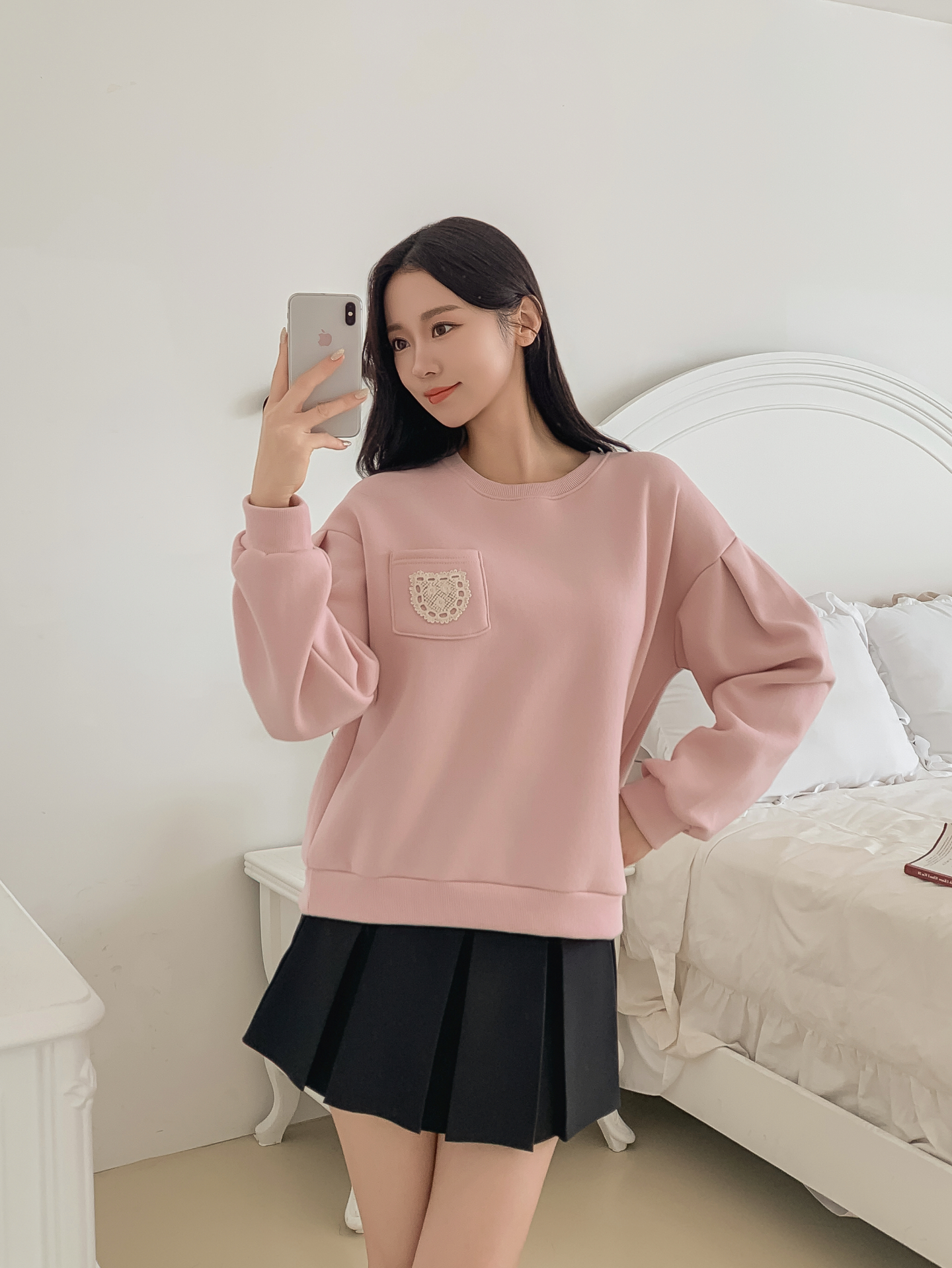 裏起毛ラウンドネックポケット刺繍スウェット | 詳細画像30