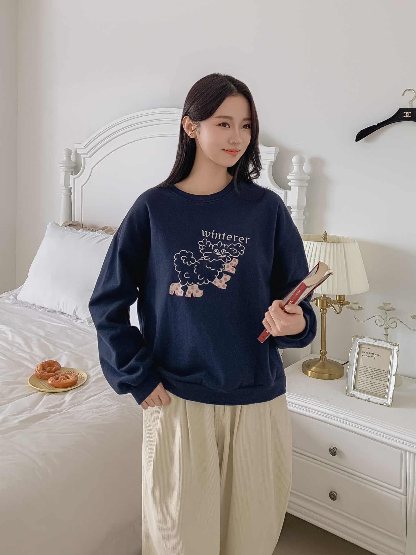 裏起毛ラウンドネック刺繍スウェット | 詳細画像18