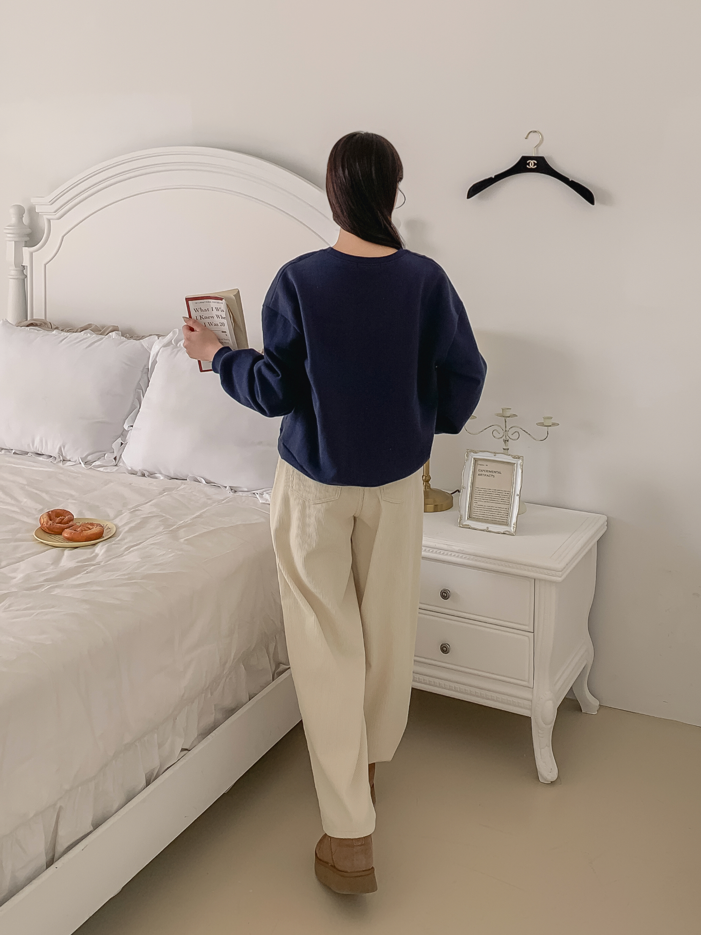 裏起毛ラウンドネック刺繍スウェット | 詳細画像21