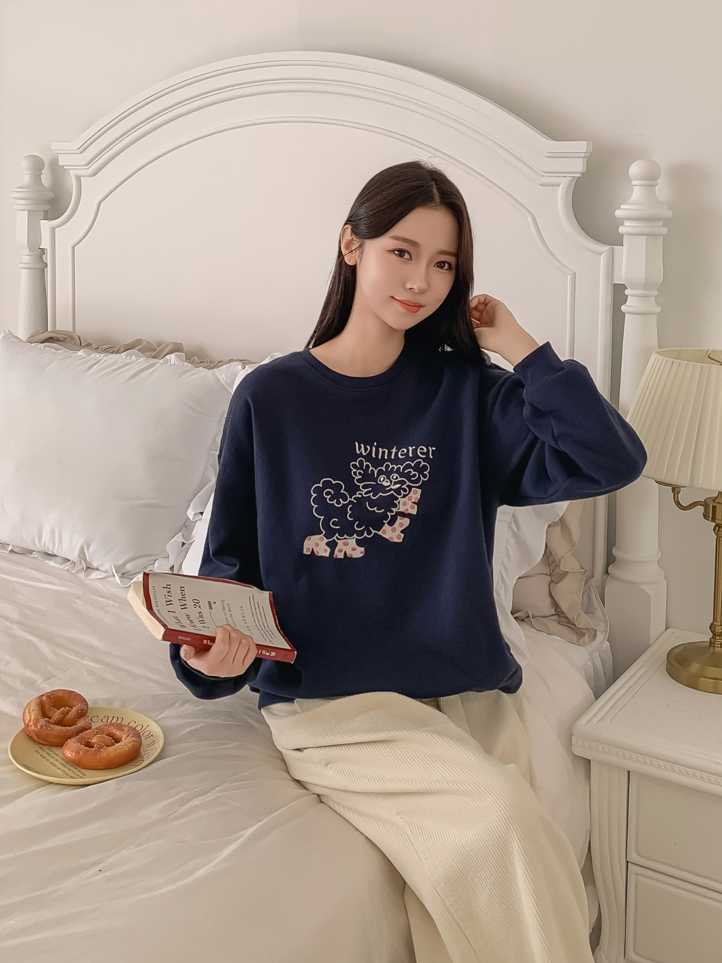 裏起毛ラウンドネック刺繍スウェット | 詳細画像22