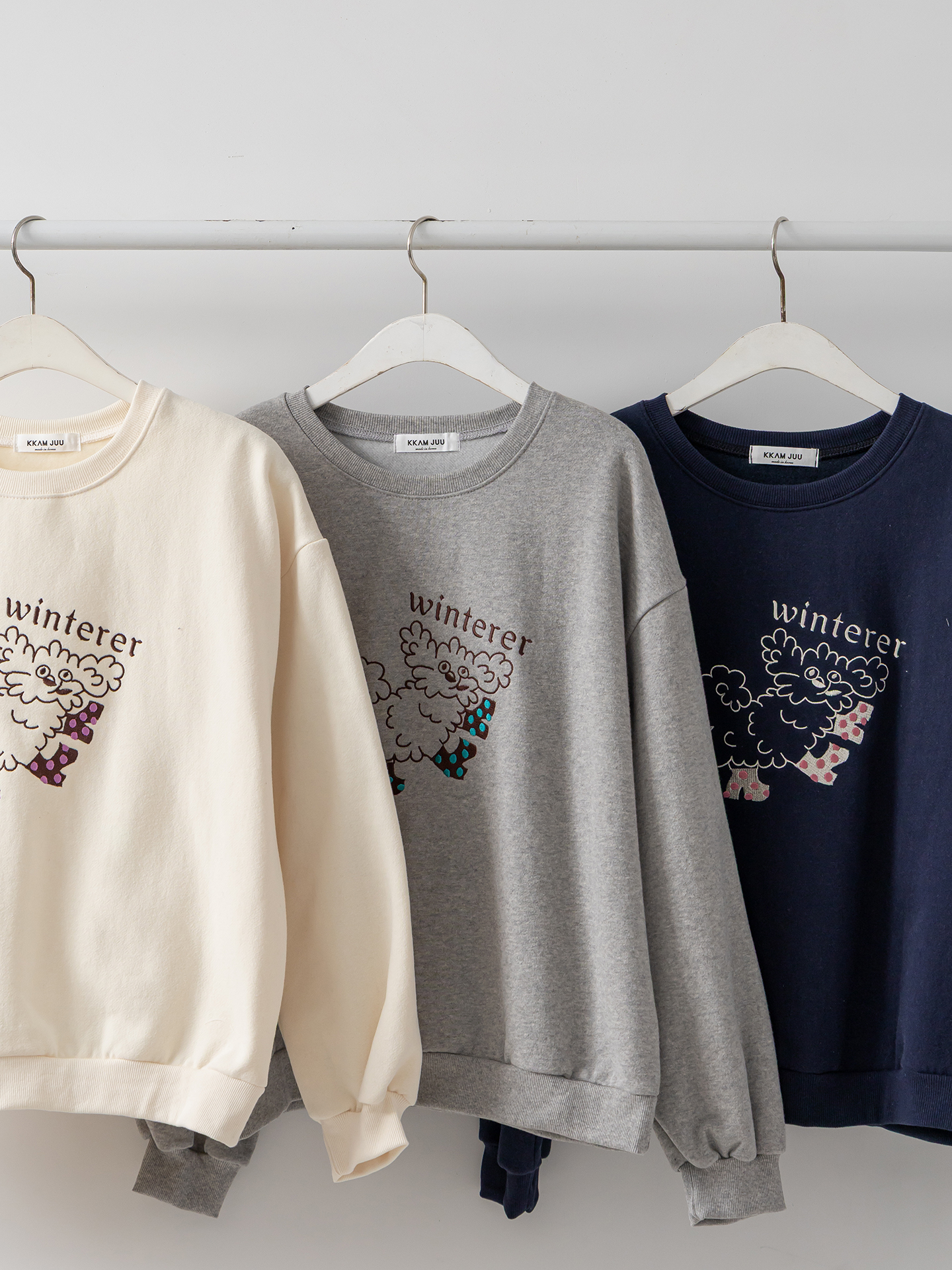 裏起毛ラウンドネック刺繍スウェット | 詳細画像32