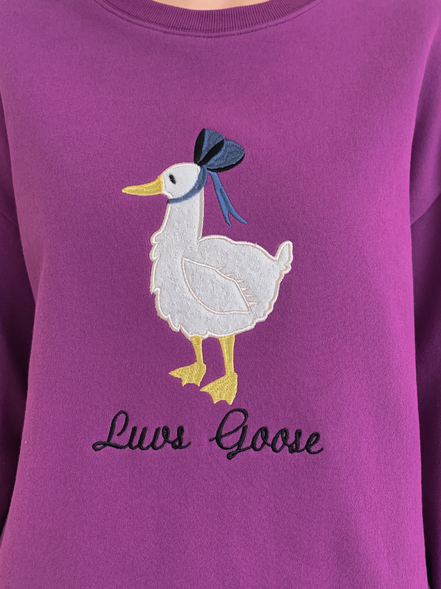 裏起毛ラウンドネック刺繍スウェット | 詳細画像11