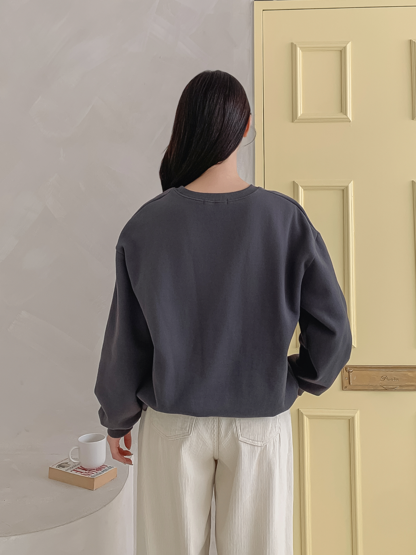 裏起毛ラウンドネック刺繍スウェット | 詳細画像26