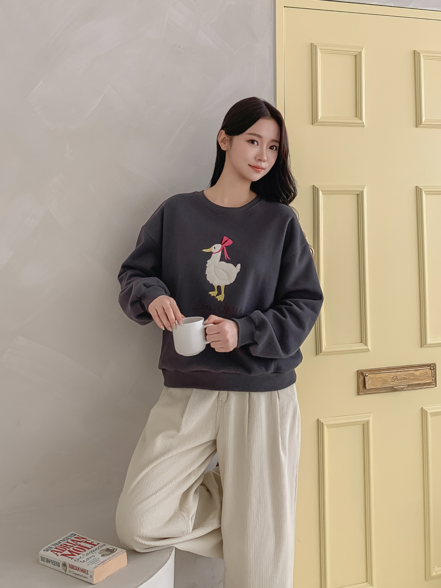 裏起毛ラウンドネック刺繍スウェット | 詳細画像27