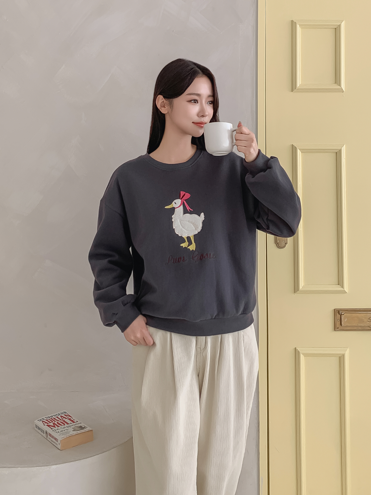 裏起毛ラウンドネック刺繍スウェット | 詳細画像29